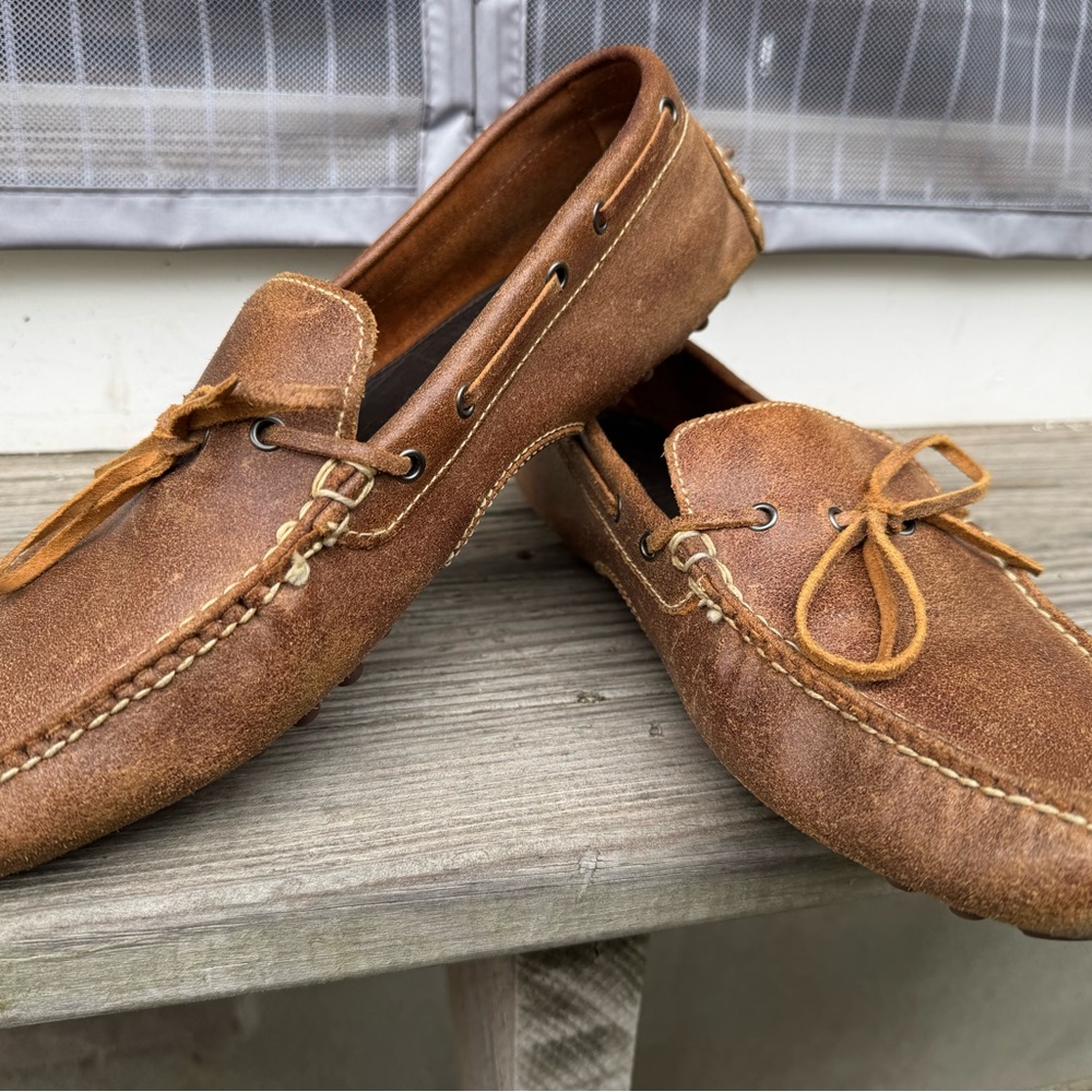 Cole Haan Stylish Men's Size 9 Boat Shoes Color Tan
